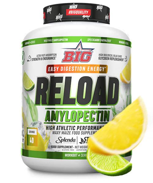 BIG RELOAD AMYLOPECTIN VITARGO - 2 Kg-Limone Lime scadenza 03/2027 - Fresh Twist scadenza 02/2027